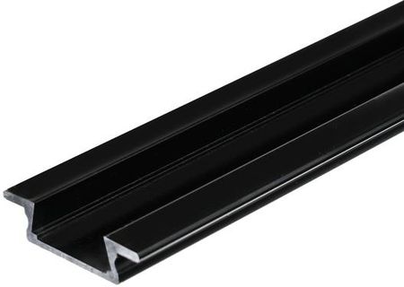 Minilux Profil aluminiowy wpuszczany wpust do frezu meblowy czarny do taśmy LED 8 i 10mm LUX06533 /1m/ 