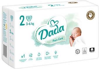 Dada Pure Care Pieluchy Jednorazowe 2 Mini 35Szt. 3‑6Kg