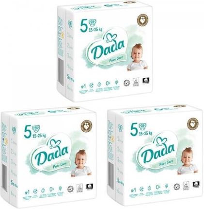 Dada Pure Care Pieluchy Jednorazowe 5 Junior 3X28Szt. 15‑25Kg