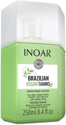 Inoar Brazilian Vegan Tanino Wegańska Kuracja Prostująca Włosy TANINOPLASTIA 250ml