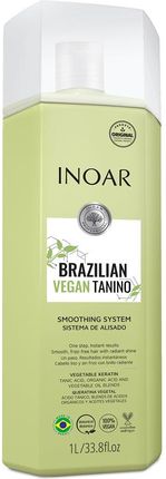 Inoar Brazilian Vegan Tanino Wegańska Kuracja Prostująca Włosy TANINOPLASTIA 1000ml