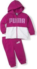 Dres dziewczęcy Puma MINICATS COLORBLOCK różowy 84732414 - Dresy dziecięce