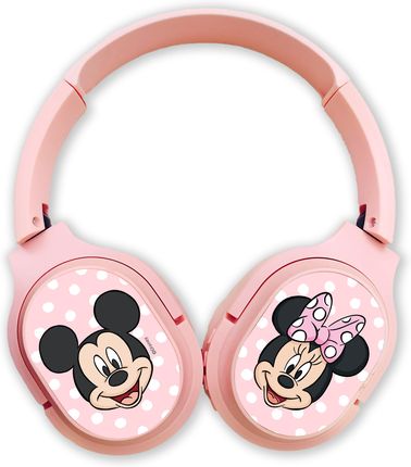 Disney Bezprzewodowe słuchawki stereo z mikrofonem Mickey i Minnie 002 Różowy