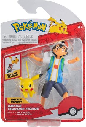 Jazwares Pokemon Company Battle Mini Figures Ash & Pikachu