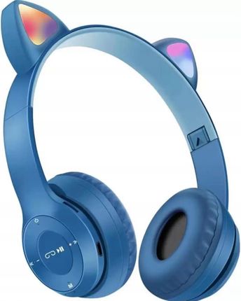 Cat Ear Słuchawki Dla Dzieci Bluetooth Led Rgb Kocie Uszy (P47M)
