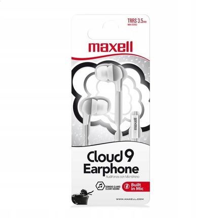 Maxell Earphones EB-CLOUD9 MIC White 347977.00.CN (MXSECMW)