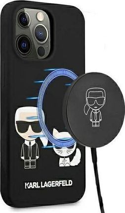 Karl Lagerfeld KLHMP13XSSKCK iPhone 13 Pro Max 6,7 hardcase czarny Silicone Choupette Magsafe