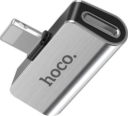 Hoco HOCO adapter audio 2w1 do Iphone Lightning 8-pin - Iphone Lightning 8-pin+ Iphone Lightning 8-pin LS24 (działa mikrofon)