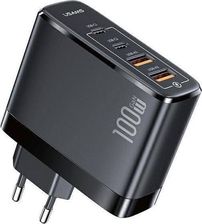 Usams Ładowarka USAMS Ład. siec. 2xUSB-C+2xUSB T44 100W (only head) PD3.0 +QC3.0 Fast Charging czarny/black CC145TC01 (US-CC145)