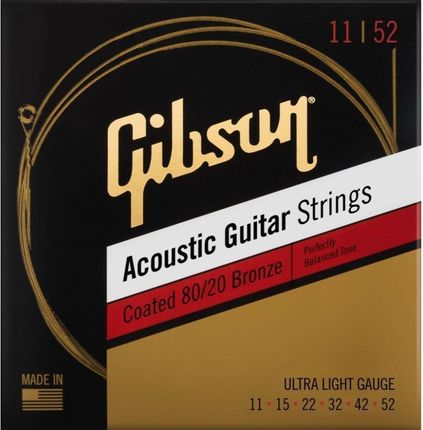 Gibson Coated 80/20 Bronze 11-52