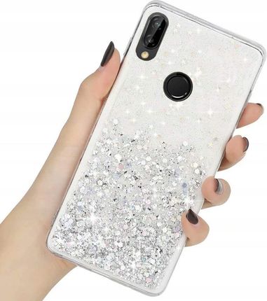 Etui Brokat Do Huawei P20 Lite Glitter Clear+szkło