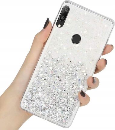 Etui Brokat Do Huawei Y7 2019 Glitter + Szkło