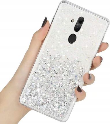 Etui Brokat Do Huawei Mate 20 Lite Glitter + Szkło