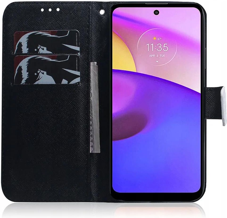 Custodia Portafoglio In PU Premium Per Motorola Moto E20 / E30 / E40 - Flip Case Con Supporto, Slot Per Carte E Chiusura Magnetica - Cover Protettiva