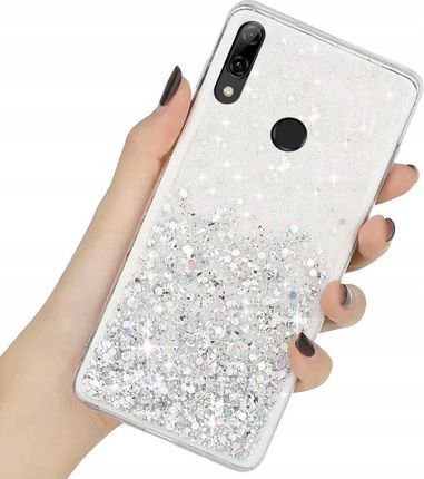 Etui Brokat Do Huawei P-smart 2019 Glitter + Szkło