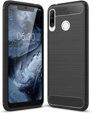 Etui Do Huawei P30 Lite Carbon Case Slim + Szkło