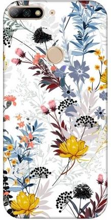 Etui Case Huawei Y7 Prime 2018 Kwiaty floral