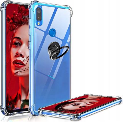 Etui Clear Case Do Huawei Y7 2019 Slim Ring +szkło