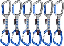 Mammut Crag Keylock Quickdraws Wire Gate 10Cm 6-Pack Srebrny Niebieski
