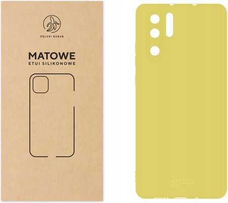 Etui Matowe do Huawei P30 Pro żółte