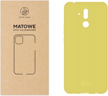 Etui Matowe do Huawei Mate 20 Lite żółte