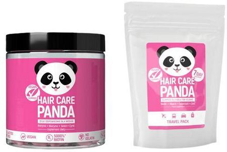 Noble Health Hair Care Panda Żelki na piękne włosy 300g + 70g