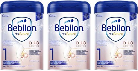 Bebilon Profutura Duo Biotik 1 mleko początkowe od urodzenia 3x800 g