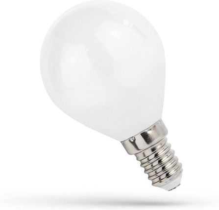 Żarówka LED kulka E14  1,0W 90lm COG biała ciepła milky 270st. Spectrum WOJ+14583 Wojnarowscy