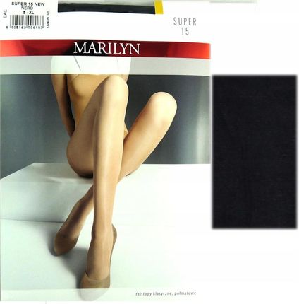 Marilyn Super 15 R5 modne rajstopy nero