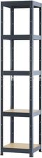 Zdjęcie Regał metalowy 180 x 40 x 40 cm 5 półek 175 kg - Lipsko