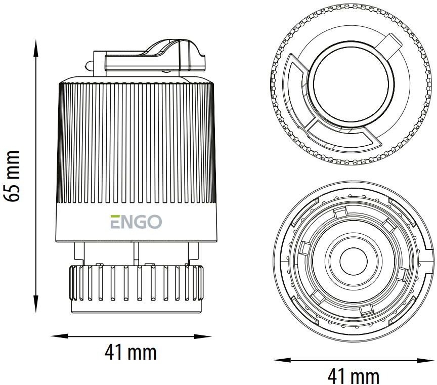 Siłownik termoelektryczny Engo E30NC230 M30x1,5 SALUS - zdjęcie 5 Siłownik termoelektryczny Engo E30NC230 M30x1,5 SALUS