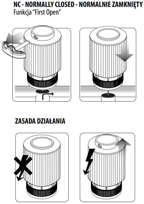 Siłownik termoelektryczny Engo E30NC230 M30x1,5 SALUS - zdjęcie 1 Siłownik termoelektryczny Engo E30NC230 M30x1,5 SALUS