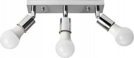 Toolight Lampa Sufitowa Plafon Reflektor Metal Line Chrom 3 (APP7003C)