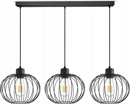 Luxolar Light Factory Lampa Wisząca Żyrandol Czarny Druciane Kule Led (LAMPAWISZĄCA935BZ3)