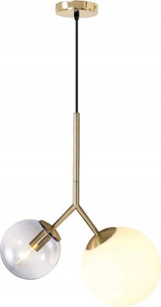 Toolight Lampa Wisząca Sufitowa Żyrandol E27 Szklany Klosz (OSW09482)