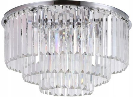 Toolight Kryształowa Lampa Sufitowa Plafon Glamour Okrągła (OSW05032)