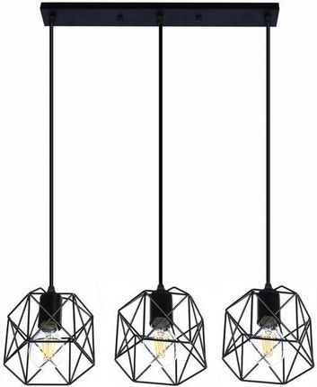 Decorativi Lampa wisząca do salonu loftowa Brylant 3xE27 DC (501)