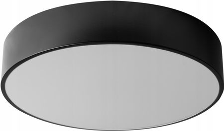 Toolight Lampa Plafon 50CM Okrągła Czarna Sufitowa Żyrandol (OSW00092)