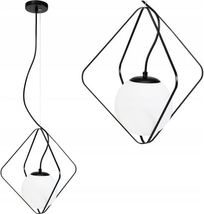Toolight Lampa Wisząca Loft Industrial Czarna Metalowa E27 (OSW09474)