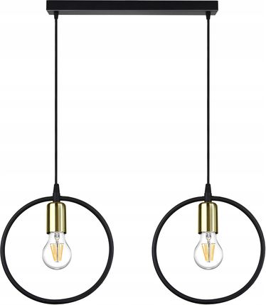 Luxolar Light Factory Lampa Wisząca Żyrandol Ring Złoty Miedź Chrom E27 (LAMPAWISZĄCA939BZ2)