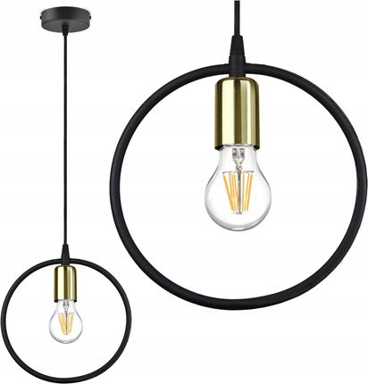 Luxolar Light Factory Lampa Wisząca Żyrandol Ring Złoty Miedź Chrom E27 (LAMPAWISZĄCA939EZ1)