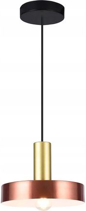 Gtv Lampa sufitowa wisząca Selvia 2, E27 20x15cm złota (OSSELV240DEC)