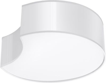 Sollux Lighting Lampa Sufitowa Plafon Circle 1 biały Pvc Sollux (SL1050)