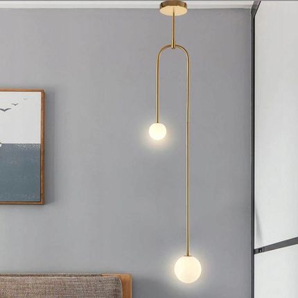 Toolight Lampa APP964 sufitowa wisząca kule mleczne złota (OSW04049) - zdjęcie 2