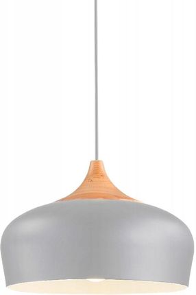 Toolight Lampa Bari szara sufitowa wisząca metalowa duża (OSW06614)