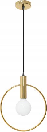 Toolight Lampa APP485 sufitowa metalowa złota koło loft (OSW00909)
