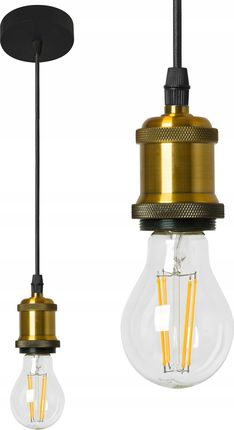 Toolight Lampa Wisząca Sufitowa Żyrandol Oprawka Lumo Gold (APP0051CP)