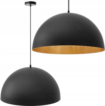 Toolight Lampa Sufitowa Wisząca Misa Metalowa Czarna 60cm (OSW05012)