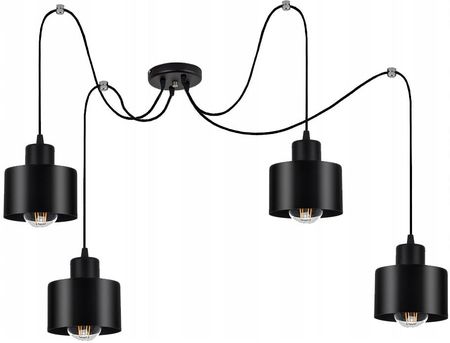 Fabryka Lamp Luxolar Lampa Wisząca Sufitowa Żyrandol Pająk Edison Loft (LAMPAWISZĄCA382S4)