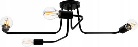Toolight Lampa Sufitowa Żyrandol Plafon Pająk 4 Ramion Loft (APP0134CW)